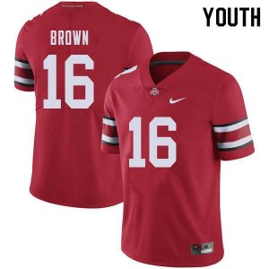 Youth Ohio State Buckeyes #16 Cameron Brown Red Nike NCAA College Football Jersey Super Deals FEM6844DX